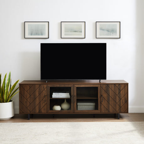 Ella Herringbone TV Stand-Entertainment-Parc Decor