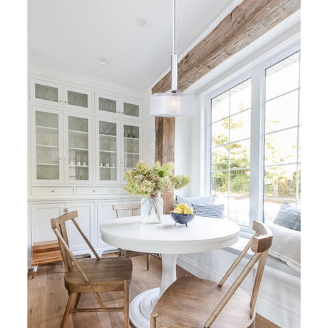 Elle 7"W 1-Light Xenon Mini Pendant Light Fixture Polished Chrome Finish by Maxim-Mini Pendant-Parc Decor