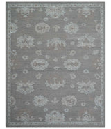 Elvin Custom Made Traditional Oushak Gray Hand Tufted wool rug