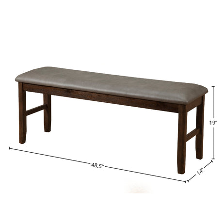 Emery Bench, Walnut-Benches-Parc Decor