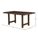 Emery Dining Table, Walnut-Dining Tables-Parc Decor