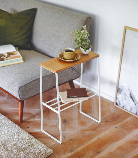 End Table (22" H) - Steel + Wood-End + Side Tables-Parc Decor