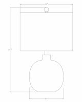 Enetai Glass White Table Lamp-Lighting-Parc Decor