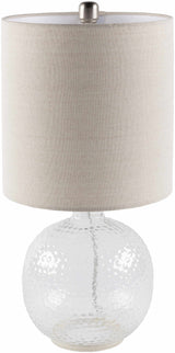 Enetai Glass White Table Lamp-Lighting-Parc Decor