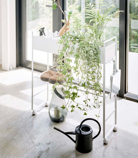 Entryway Storage Cart (29.33" H) - Steel-Shoe Rack-Parc Decor