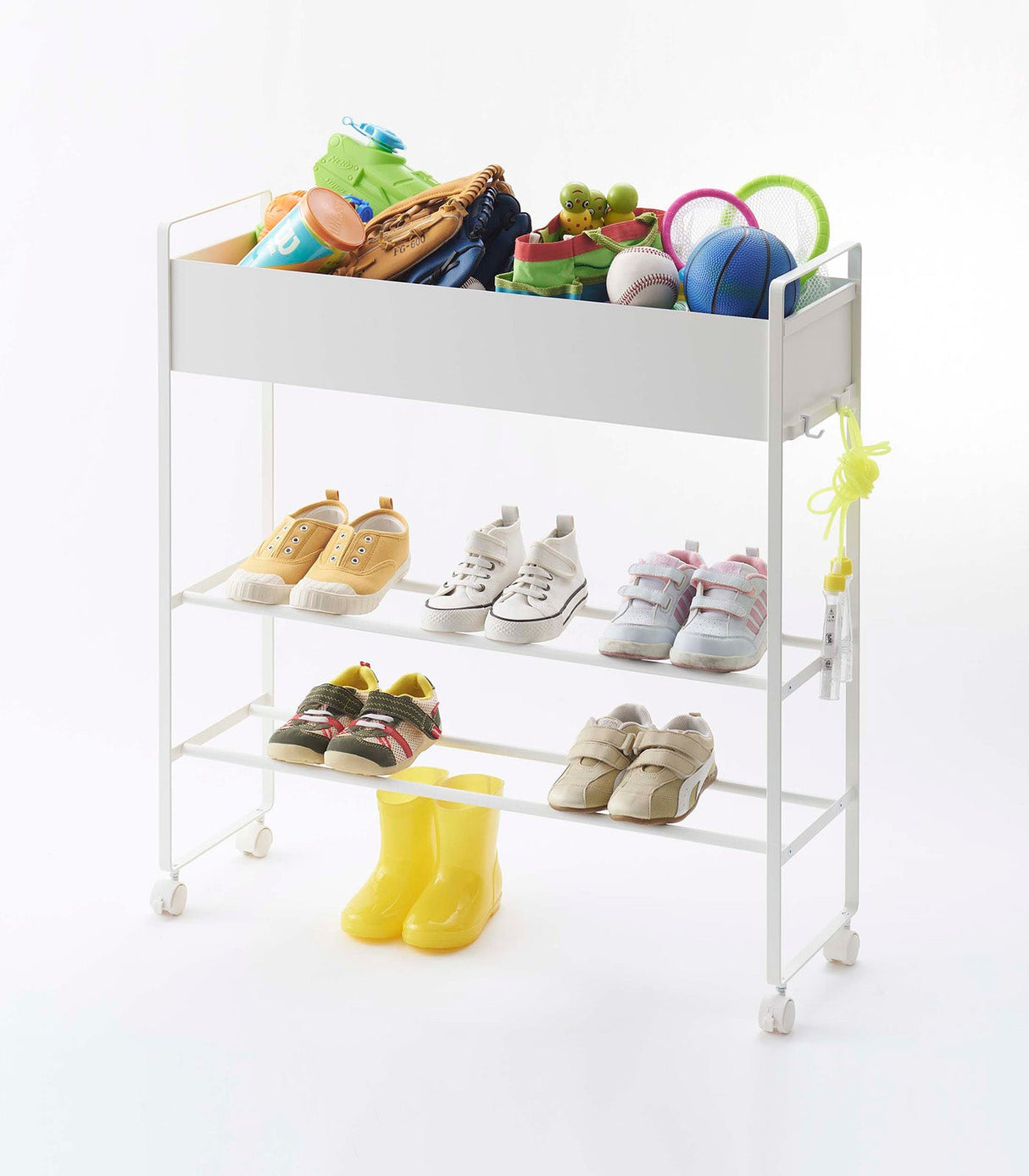 Entryway Storage Cart (29.33" H) - Steel-Shoe Rack-Parc Decor