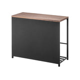 Entryway Storage Organizer & Bench (18" H) - Steel + Wood