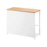Entryway Storage Organizer & Bench (18" H) - Steel + Wood