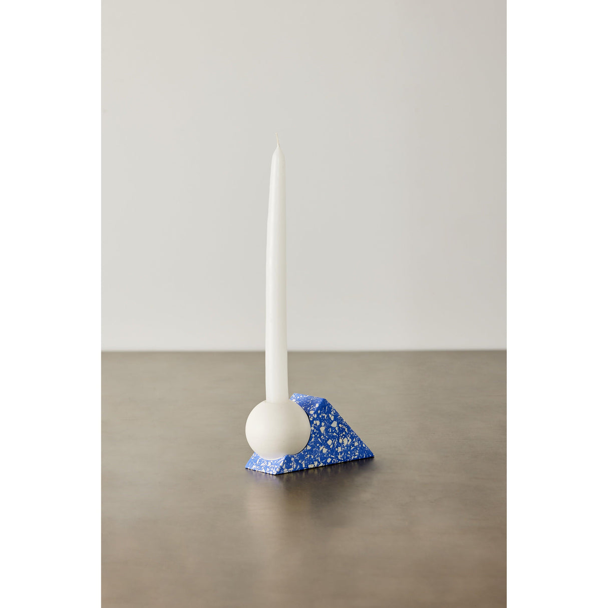 Equilibrium Cobalt Blue Terrazzo Taper Candle Holder