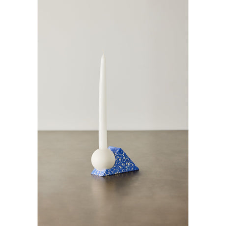 Equilibrium Cobalt Blue Terrazzo Taper Candle Holder