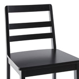 Erekson Solid Wood Ladder Back Bar Stool, Set of 2