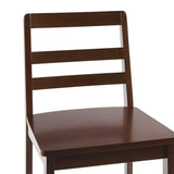 Erekson Solid Wood Ladder Back Bar Stool, Set of 2-Dining / Kitchen-Parc Decor