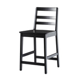 Erekson Solid Wood Ladder Back Bar Stool, Set of 2-Dining / Kitchen-Parc Decor