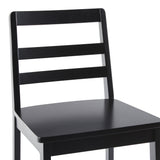 Erekson Solid Wood Ladder Back Bar Stool, Set of 2-Dining / Kitchen-Parc Decor