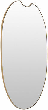 Escaudain Contemporary Gold Mirror-Mirrors-Parc Decor