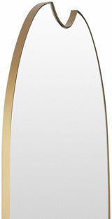 Escaudain Contemporary Gold Mirror-Mirrors-Parc Decor
