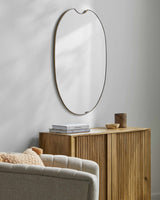 Escaudain Contemporary Gold Mirror-Mirrors-Parc Decor