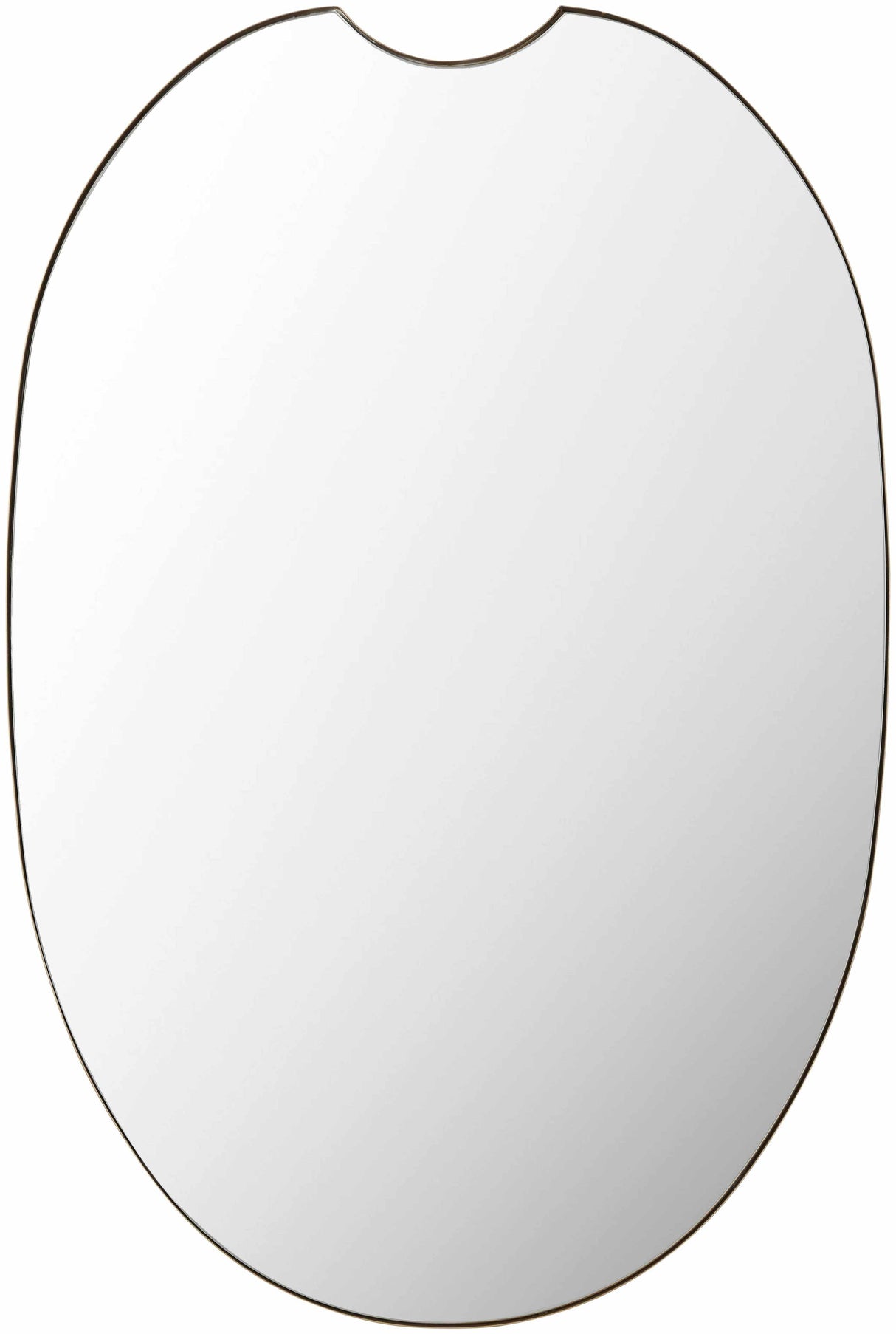 Escaudain Contemporary Gold Mirror-Mirrors-Parc Decor