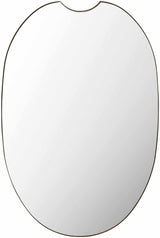 Escaudain Contemporary Gold Mirror-Mirrors-Parc Decor