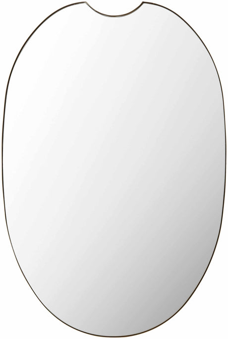 Escaudain Contemporary Gold Mirror-Mirrors-Parc Decor