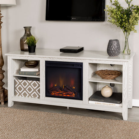 Essential Fireplace TV Stand-Fireplace-Parc Decor
