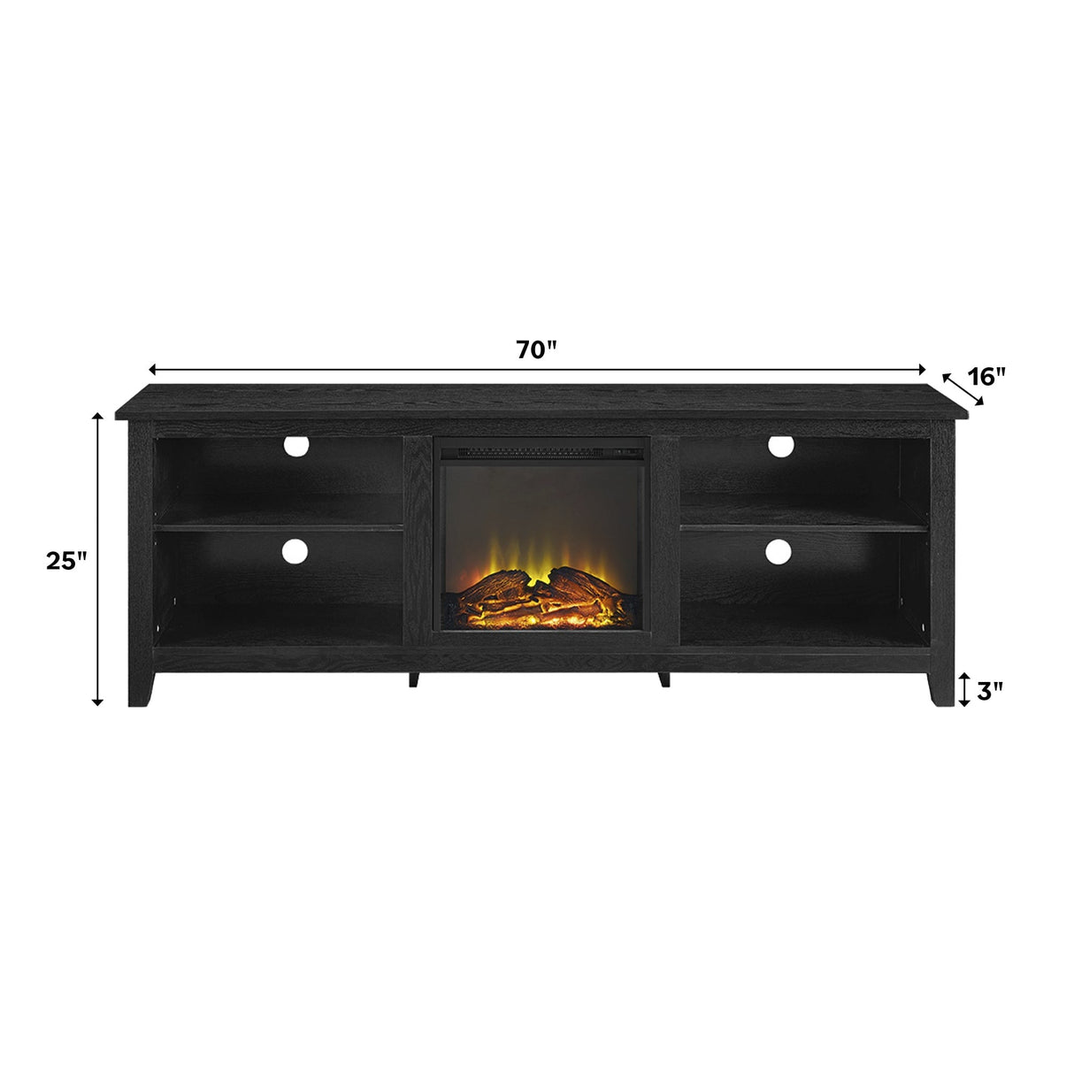 Essential Fireplace TV Stand-Fireplace-Parc Decor