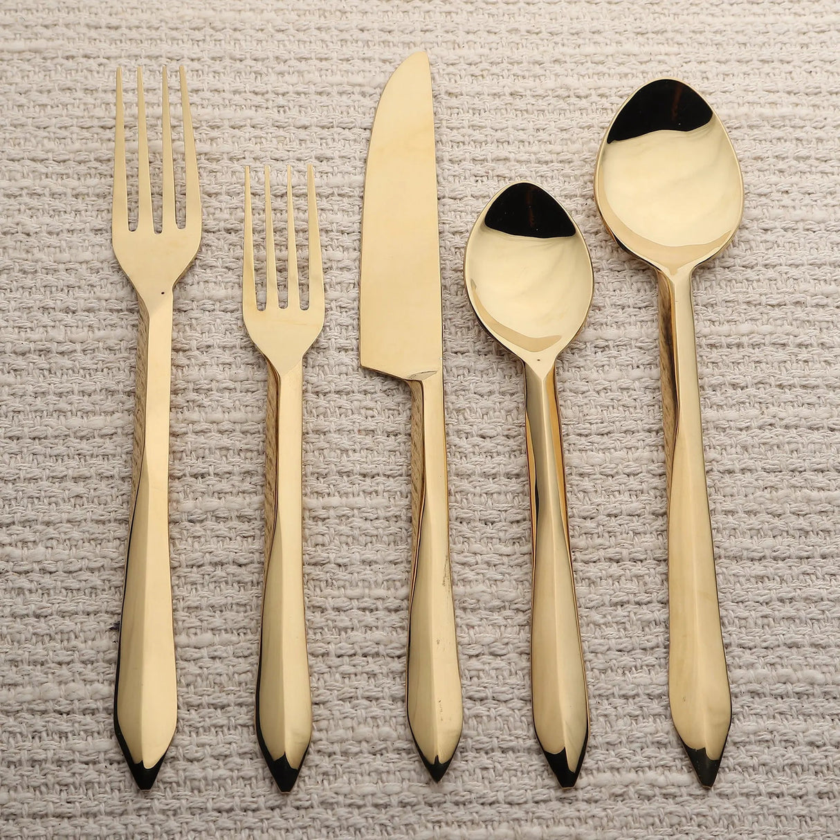 Estique PVD 5 Pcs. Flatware Set-flatware set-Parc Decor