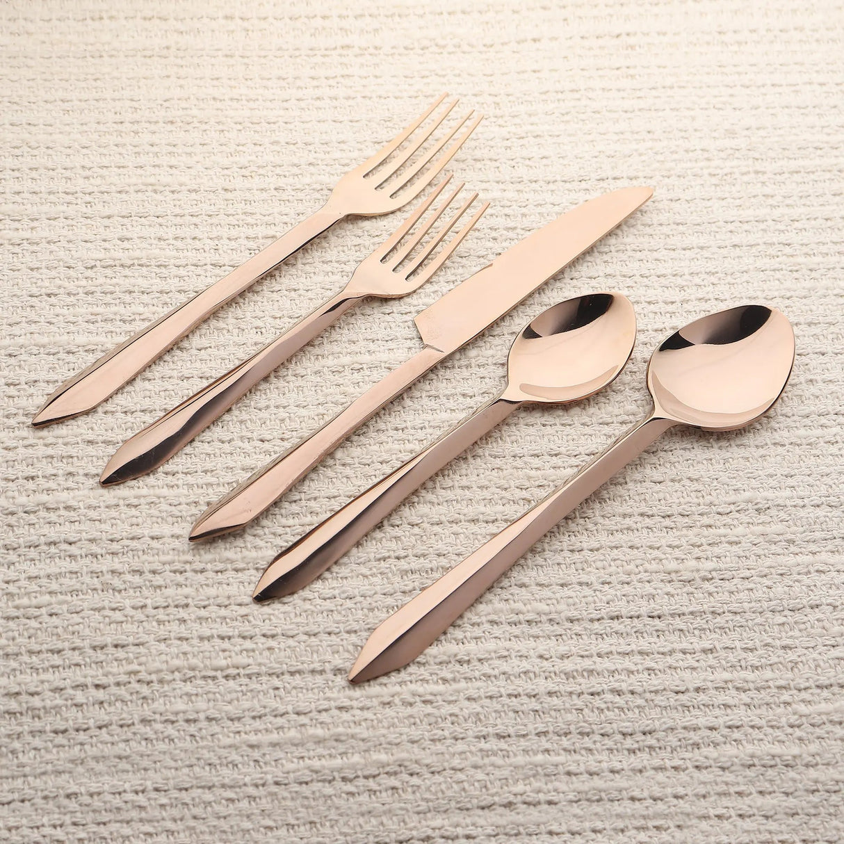 Estique PVD 5 Pcs. Flatware Set-flatware set-Parc Decor