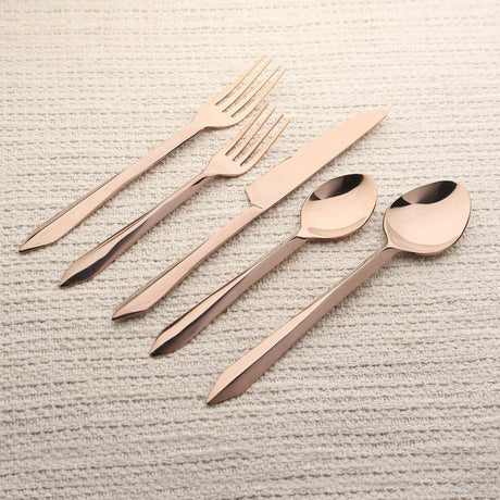 Estique PVD 5 Pcs. Flatware Set-flatware set-Parc Decor