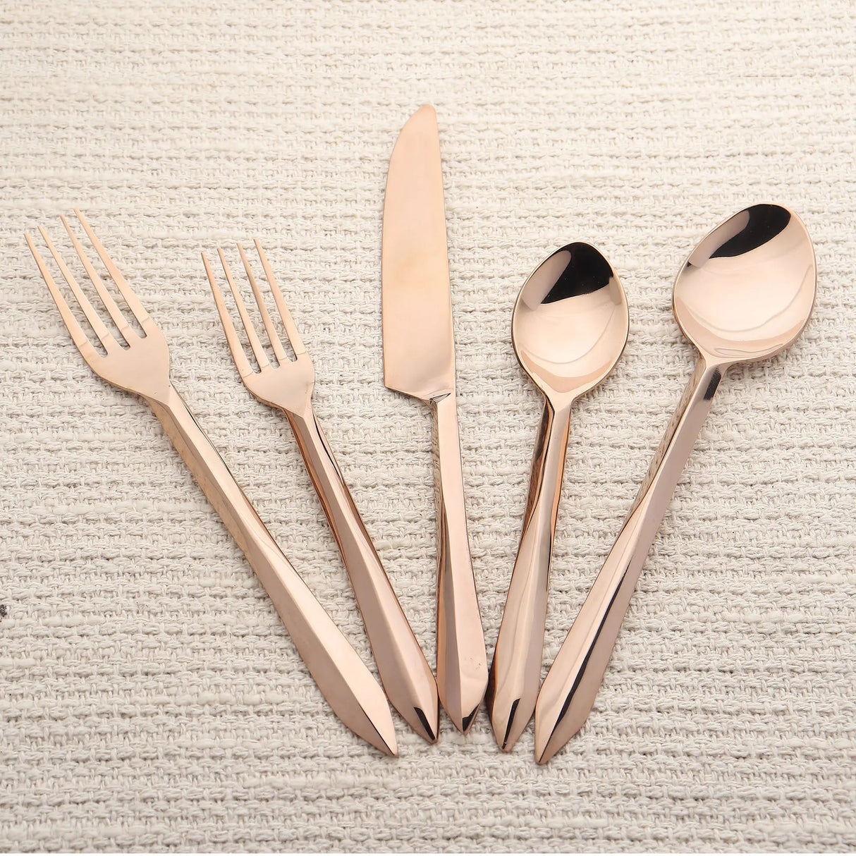Estique PVD 5 Pcs. Flatware Set-flatware set-Parc Decor