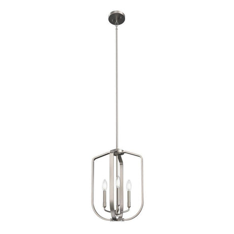 Ettore 14"W 3-Light Pendant Light Fixture by Kichler Brushed Nickel Finish-Pendant-Parc Decor
