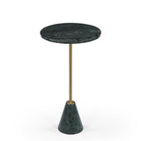 Eurasian green marble end table