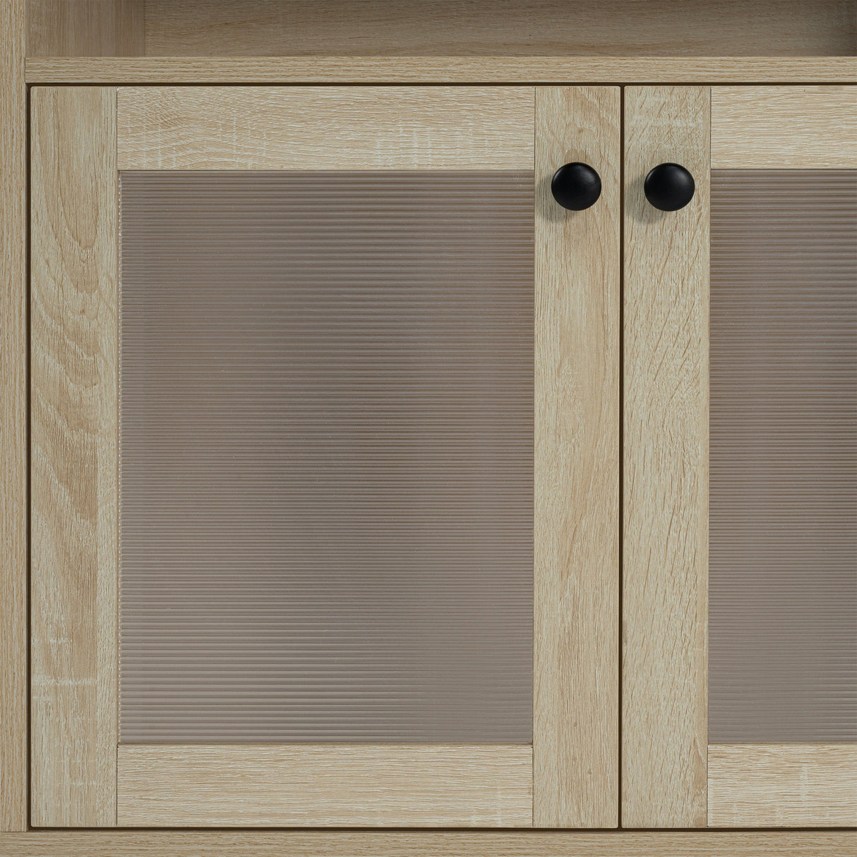 Evans 56 Inch Mid-Century Modern TV Stand with Open Shelves and Cabinets for Living Room, Bedroom-电视柜-Parc Decor