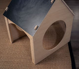 Evergreen Indoor Playhouse for Kids | Wooden Toddler Playhouse with Chalkboard Roof & Art Easel
