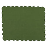 Evergreen Wave Linen Placemats – Set of 4