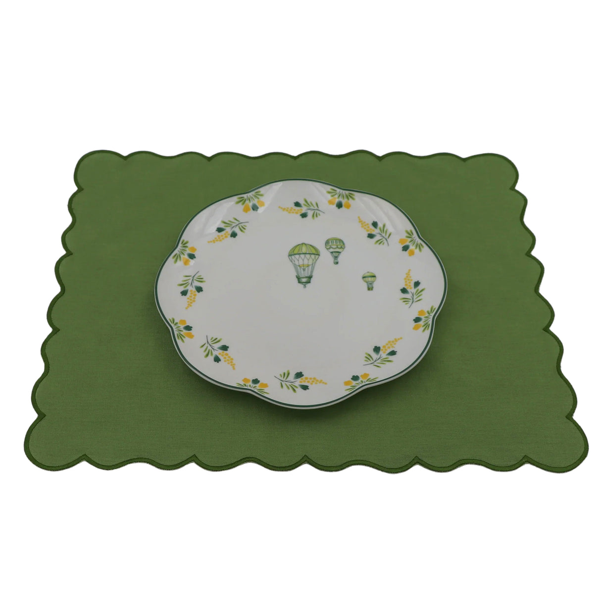Evergreen Wave Placemat - Set of 4-Placemat-Parc Decor