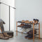 Expandable Shoe Rack (18" H) - Steel + Wood-Shoe Rack-Parc Decor