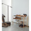 Expandable Shoe Rack (18" H) - Steel + Wood