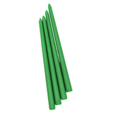 Extra Tall Grass Green Taper Candle, 1 Case of 48 Packs (4 Candles per Pack)-Candle-Parc Decor