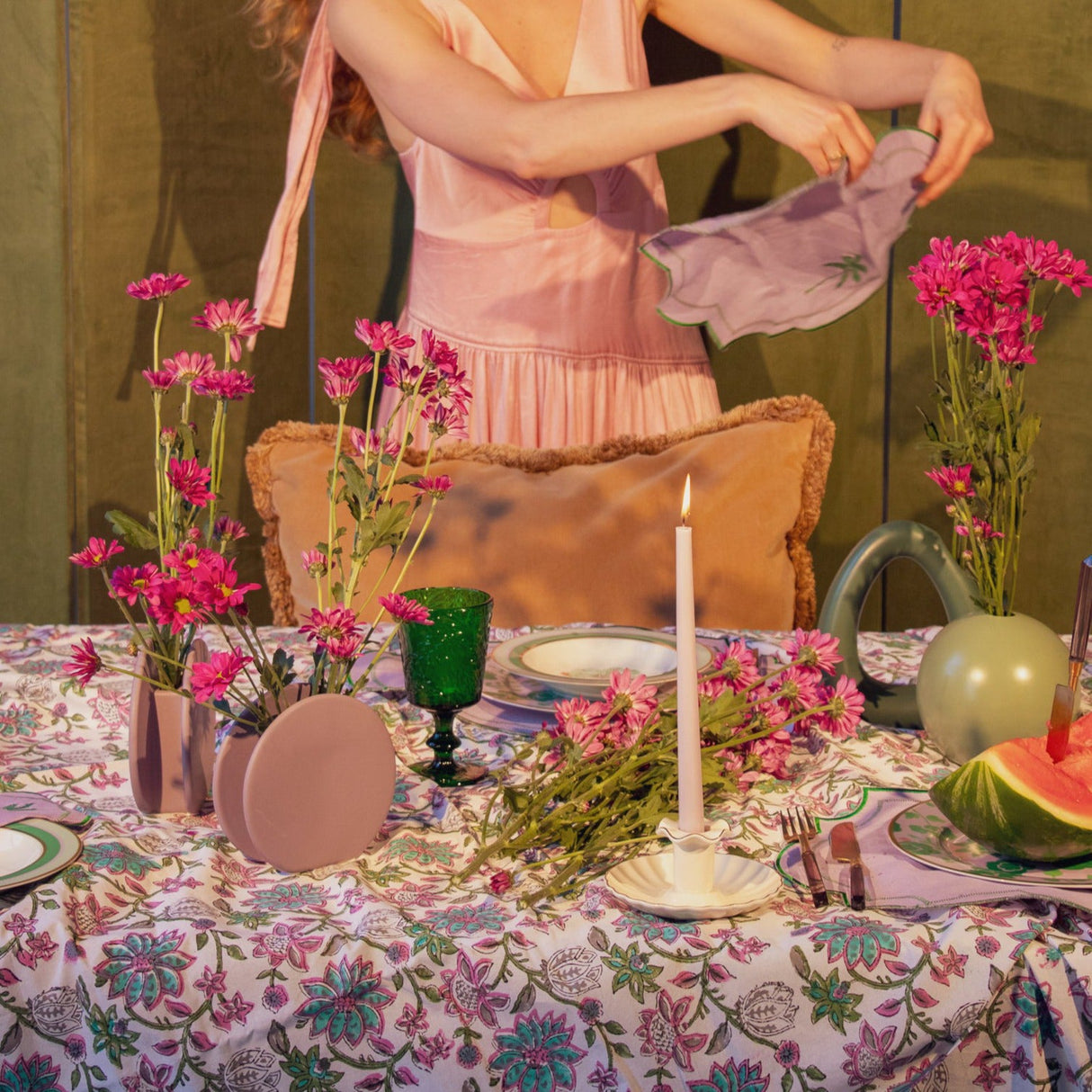 Extra Tall Lilac Hush Taper Candle, 1 Case of 48 Packs (4 Candles per Pack)-Candle-Parc Decor