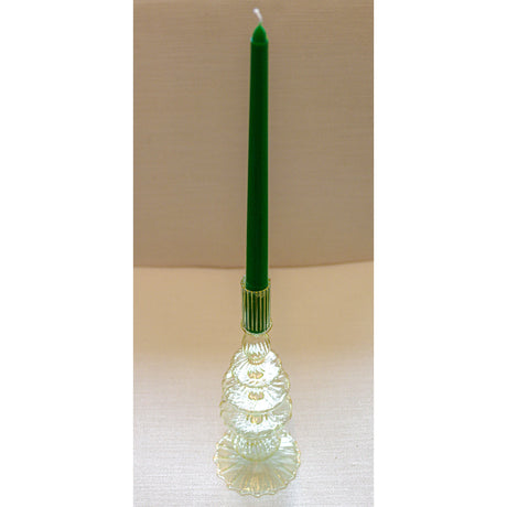 Extra Tall Pine Green Taper Candle, 1 Case of 48 Packs (4 Candles per Pack)