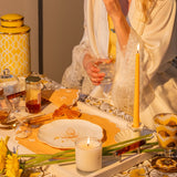 Extra Tall Warm Pumpkin Spice Taper Candle, 1 Case of 48 Packs (4 Candles per Pack)-Candle-Parc Decor