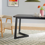 Ezra Modern Solid Wood Rectangle Dining Table for 6-Dining / Kitchen-Parc Decor
