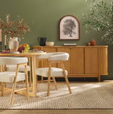 Ezra Modern Solid Wood Rectangle Dining Table for 6-Dining / Kitchen-Parc Decor