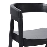 Ezra Modern Solid Wood Rounded Back Single Counter Stool-Dining / Kitchen-Parc Decor