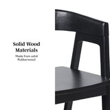 Ezra Modern Solid Wood Rounded Back Single Counter Stool-Dining / Kitchen-Parc Decor