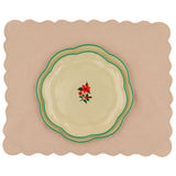 Fabled Flora Scalloped Dinner Plate - Set of 4 (+1 Bonus Plate)-Dinner Plate-Parc Decor