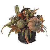 Fall Pumpkin & Berry Table Arrangement-Arrangement-Parc Decor