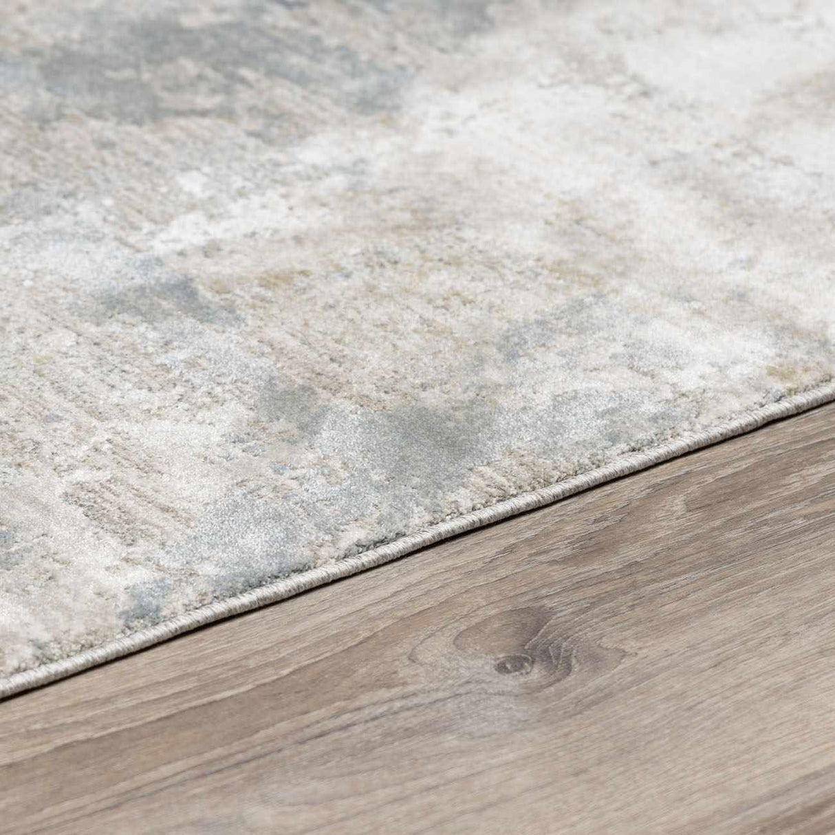 Fallin Gray Abstract Striped Luxe Rug-Rugs-Parc Decor