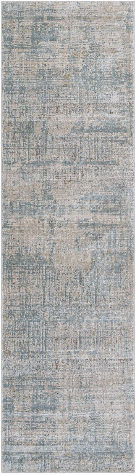 Fallin Gray Abstract Striped Luxe Rug-Rugs-Parc Decor